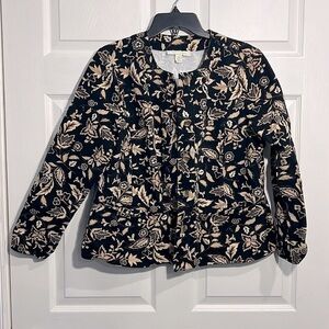 Appleseed’s Ladies black/tan Jacket - Size 16